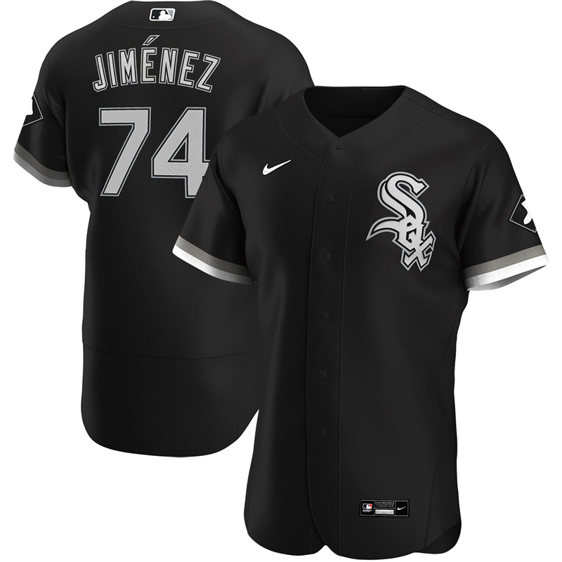 2020 MLB Men Chicago White Sox #74 Eloy Jimenez Nike Black Alternate 2020 Authentic Player Jersey 1->chicago white sox->MLB Jersey